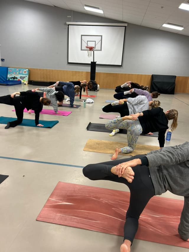 Practice in a community hall